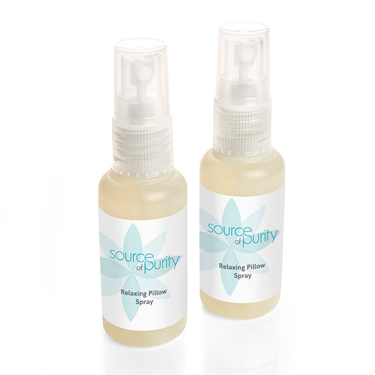 Relaxing Lavender & Vetivert Pillow Spray (50ml) branded wellbeing gift in opaque printed with your company logo