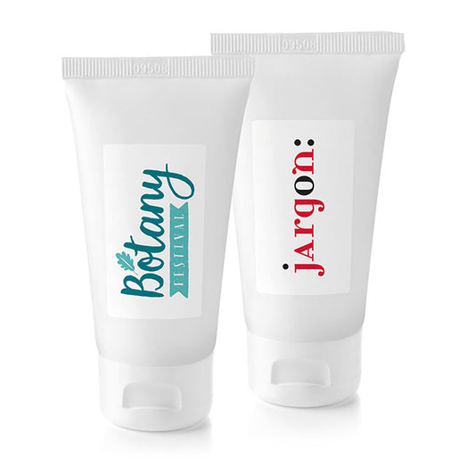 Aloe Vera Hand & Body Lotion in a Tube (50ml) branded personal care item in white printed with your company logo