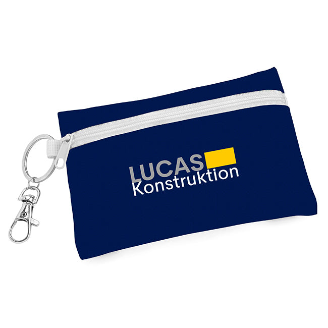 Handy Multi-Purpose Pouch branded bag in black, blue, brown, green, orange, pink, purple, red, white, yellow printed with