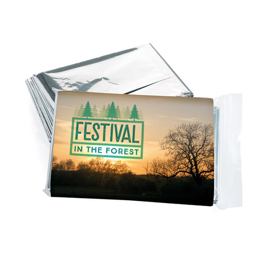 Foil Blanket branded travel essential in silver printed with your company logo