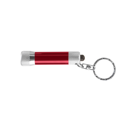 McQueen Torch promotional camping item in burgundy laser engraved with your company logo