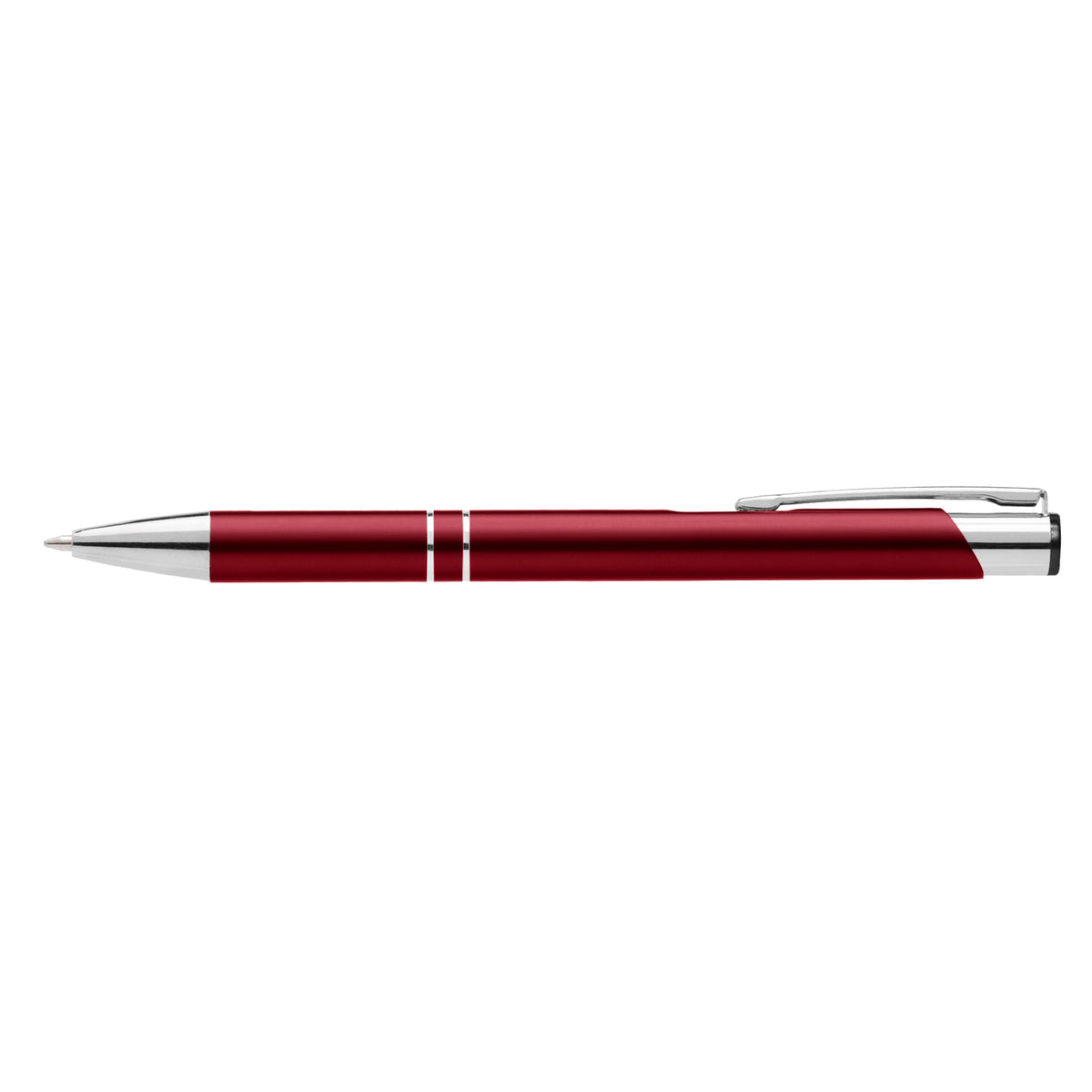 Crosby Matte Pen promotional pen in burgundy laser engraved with your company logo