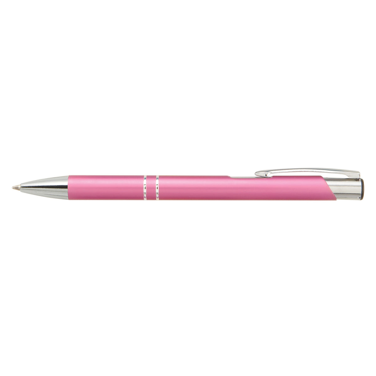 Crosby Matte Pen promotional pen in pink laser engraved with your company logo