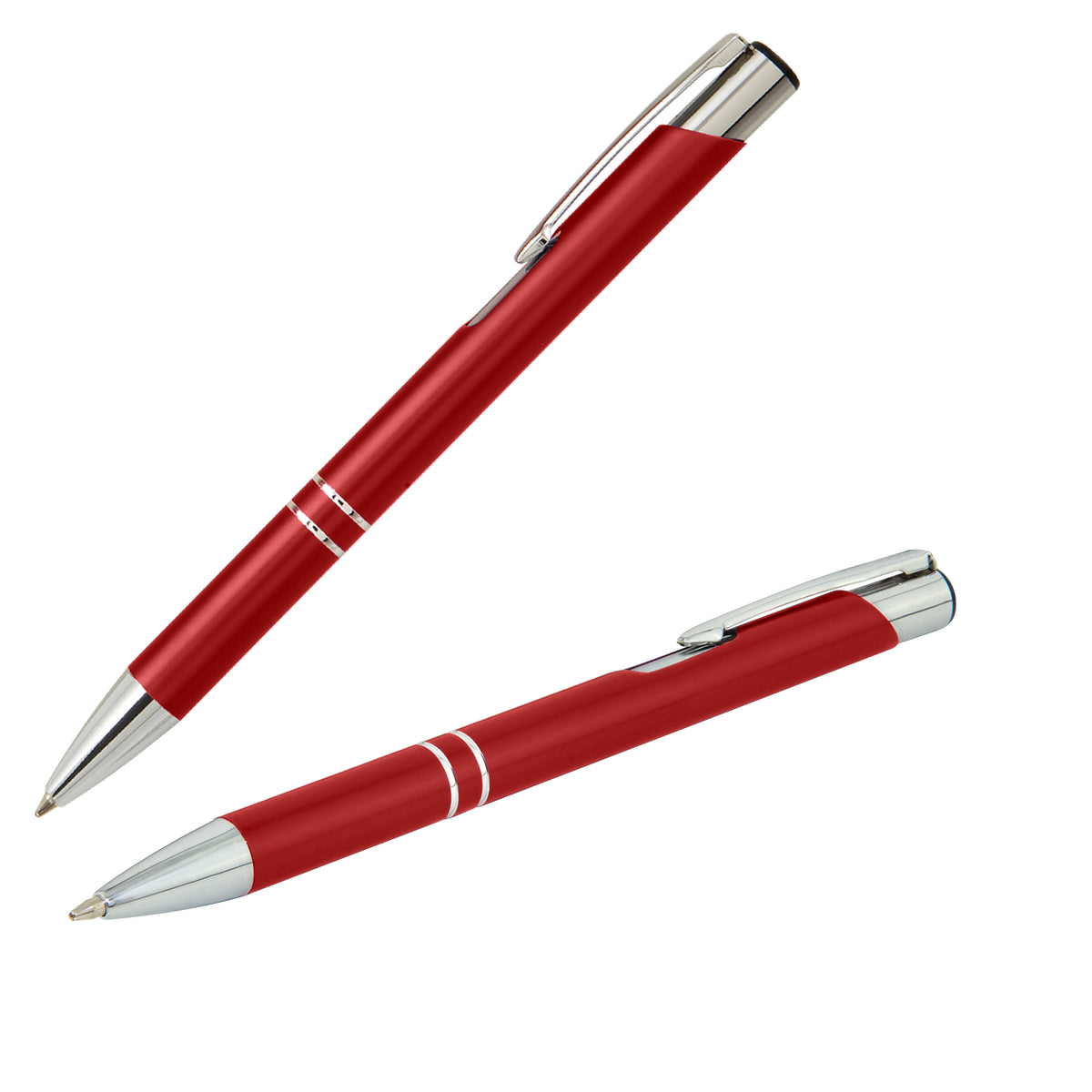 Crosby Matte Pen promotional pen in burgundy laser engraved with your company logo