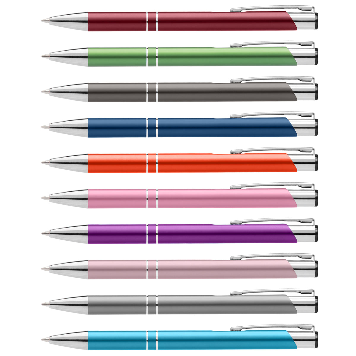 Crosby Matte Pen promotional pen in assorted colours laser engraved with your company logo