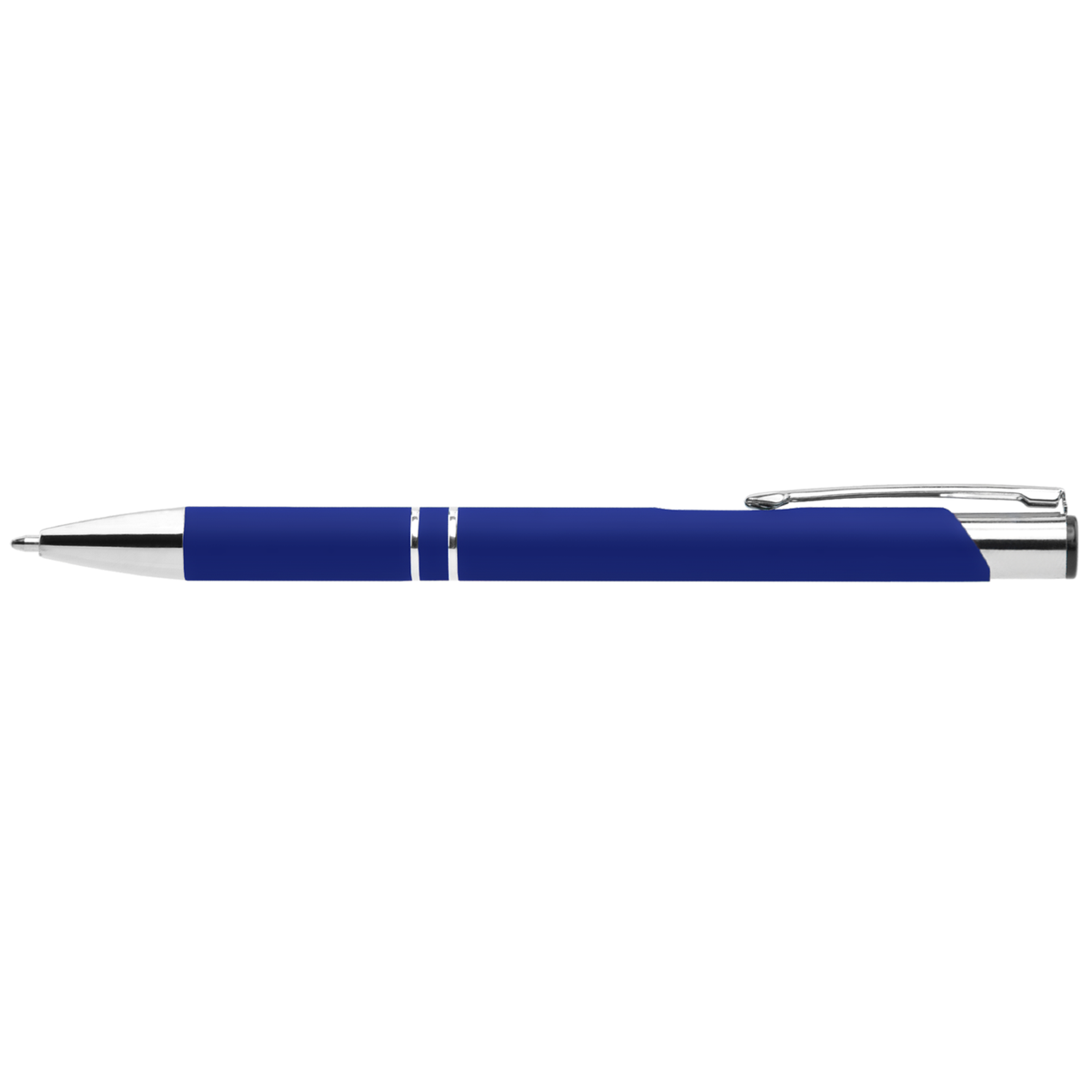 Crosby Softy Pen promotional pen in navy blue laser engraved with your company logo