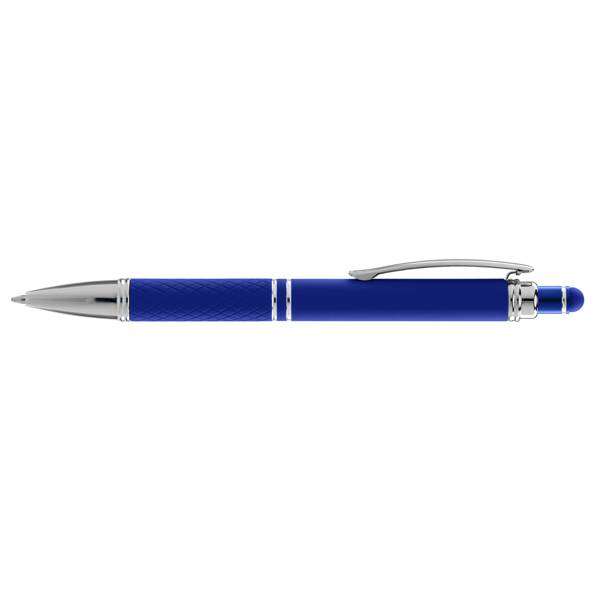 Phoenix Softy with Stylus promotional pen in blue printed with your company logo