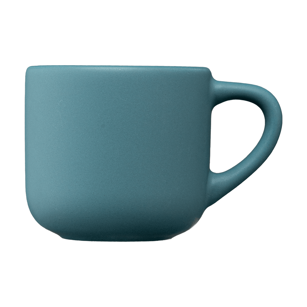 Alba Ceramic Matte Finish Espresso Mug promotional mug in icy blue printed with your company logo