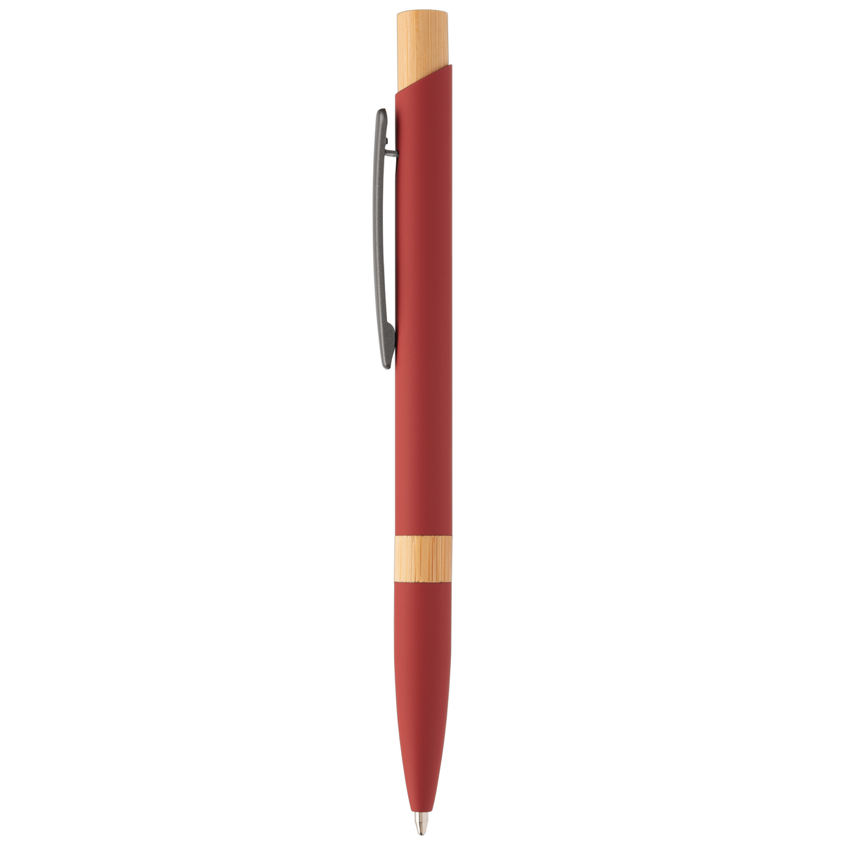 Reborn Designer Softy Recycled Aluminium Pen promotional pen in red printed with your company logo