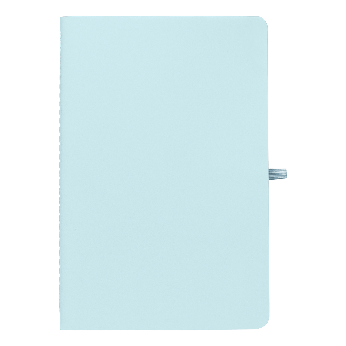 Monolith Stone Paper Soft Touch Lined Journal promotional notebook in navy blue printed with your company logo