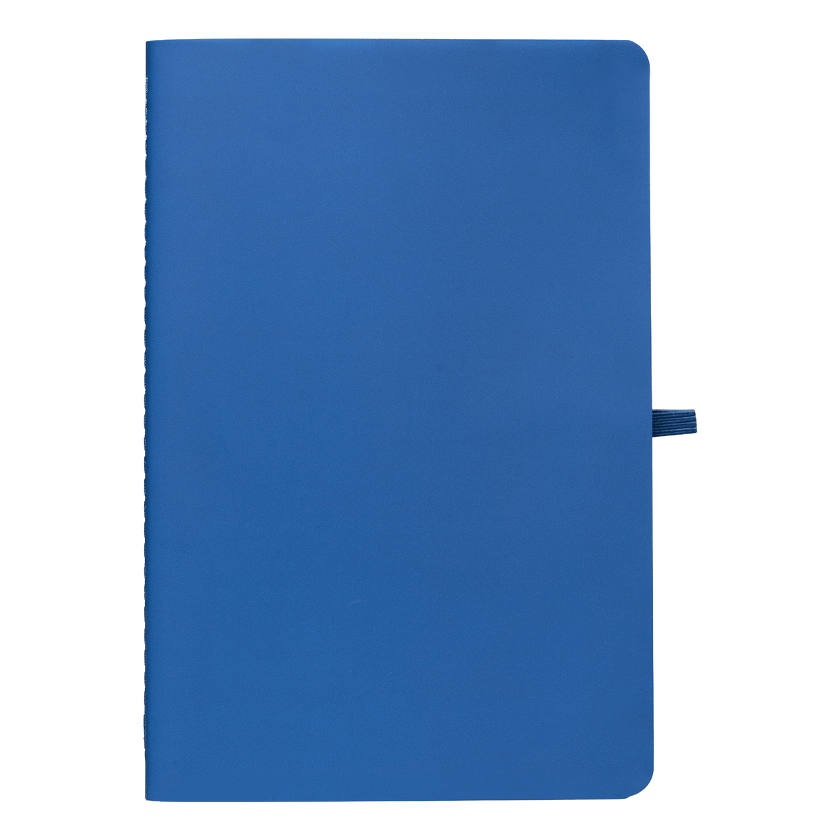 Monolith Stone Paper Soft Touch Lined Journal promotional notebook in royal blue printed with your company logo