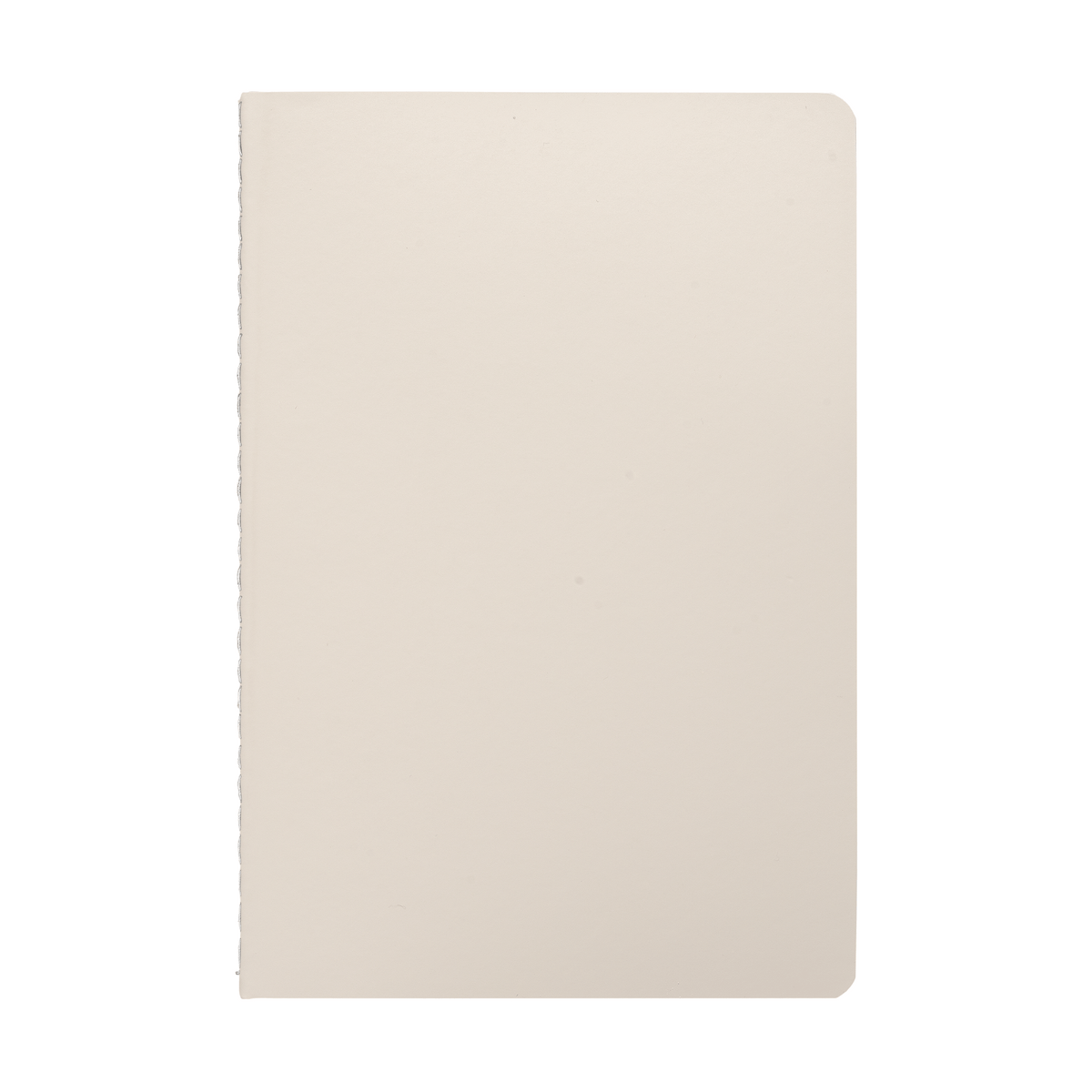 Eilo Recycled Contrast Stitch Journal promotional notebook in dune warm grey printed with your company logo