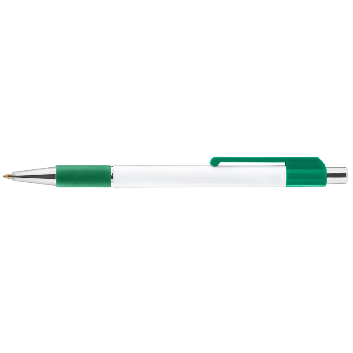 Astaire Grip Pen promotional pen in green printed with your company logo