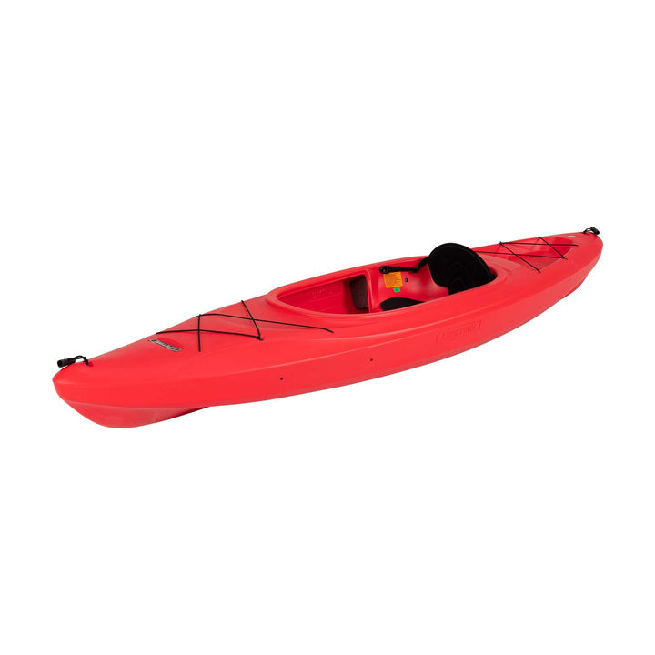 Red hard shell kayak