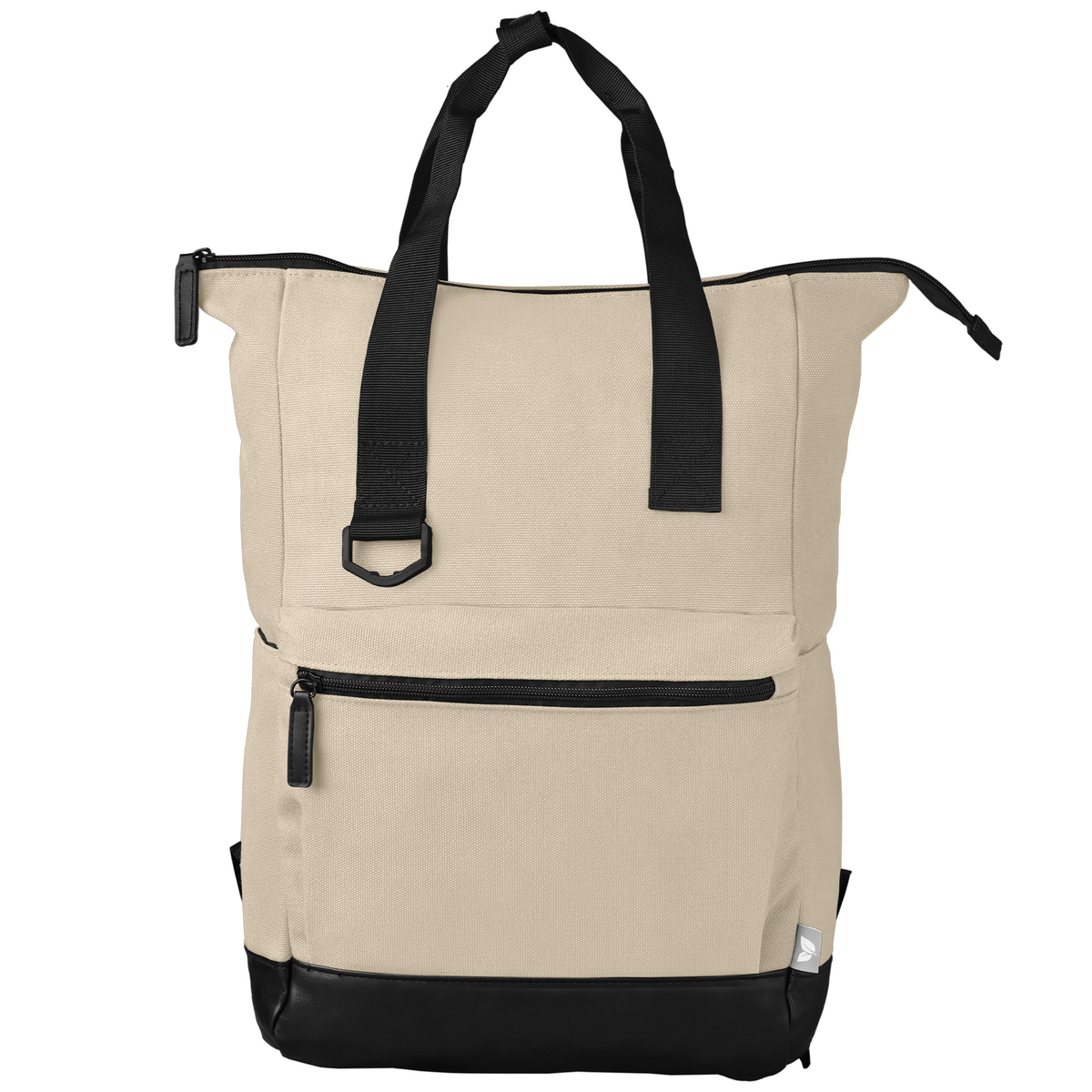 Odyssey Pack Recycled Cotton Canvas Tote Bag- 17 L promotional tote bag in dune warm grey printed with your company logo