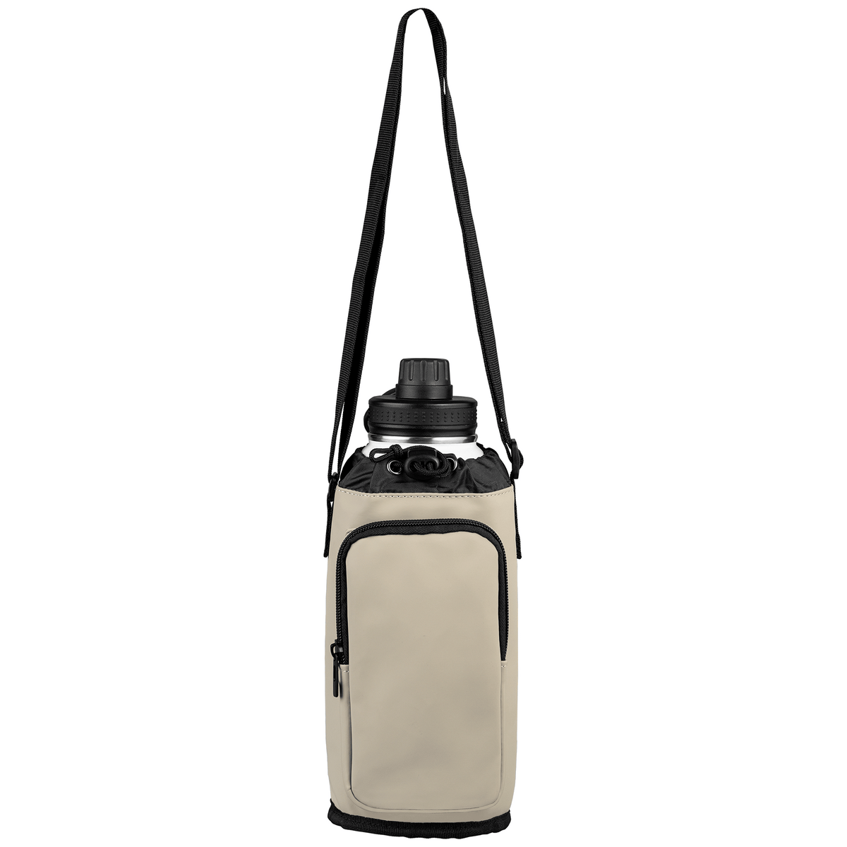 Malmö promotional tote bag in dune warm grey printed with your company logo