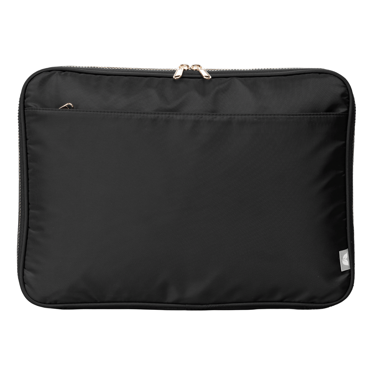 Aurelia Recycled Laptop Case promotional laptop bag in black printed with your company logo