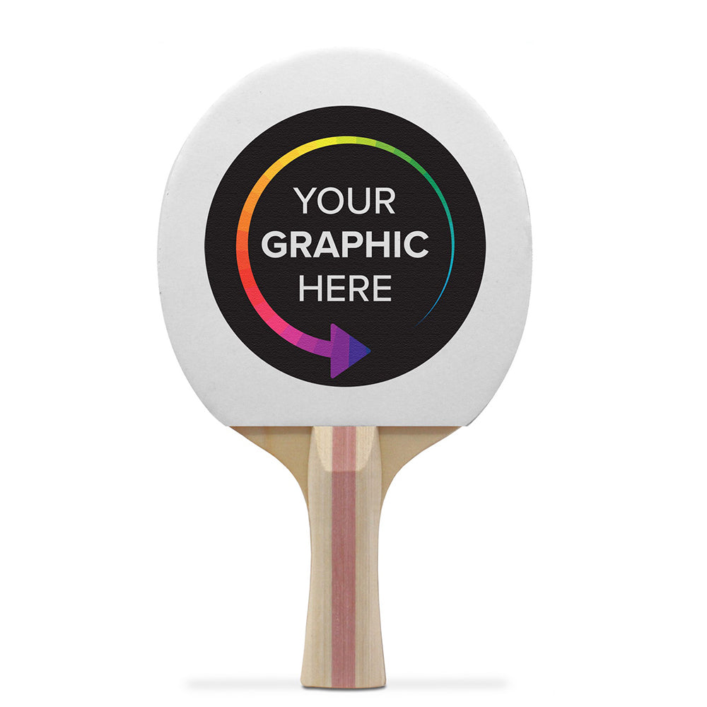 Table tennis bat printed with a Your Graphic Here design