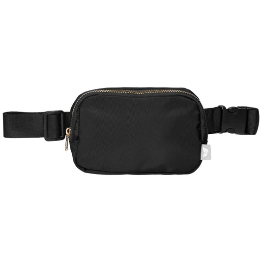 Aurelia rPET Waist Bag promotional tote bag in black printed with your company logo