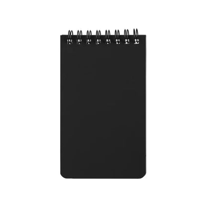 Atlas Essentials Stone Paper Spiral Notepad promotional notebook in black printed with your company logo