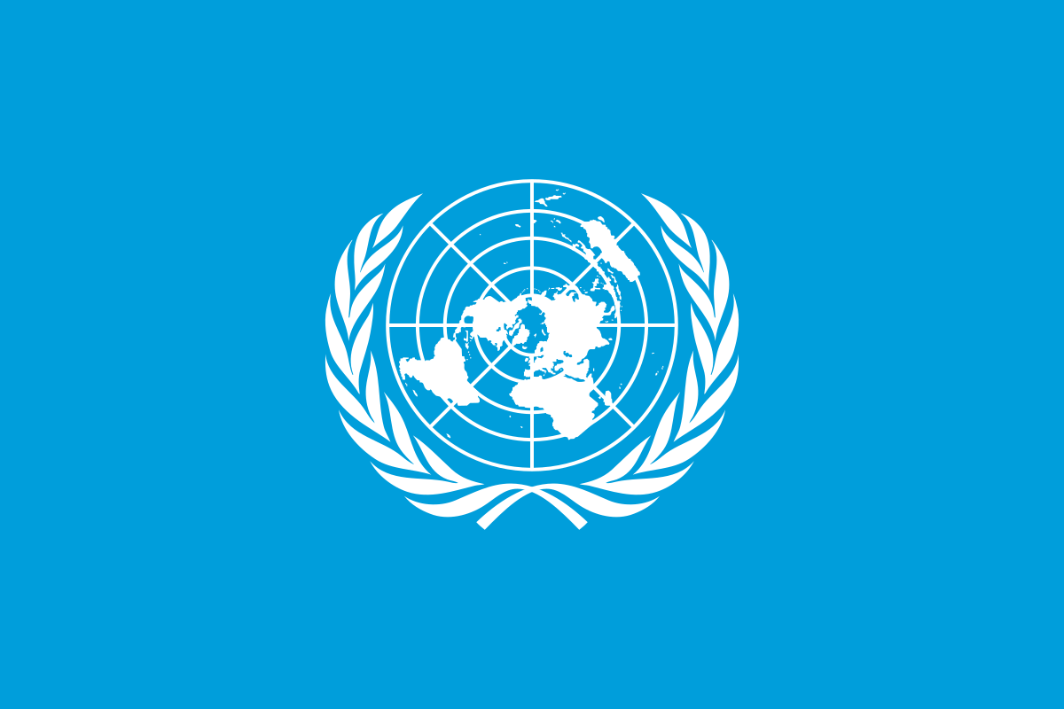 UN-style global flag – international delivery of branded merchandise and promotional products for NGOs, agencies, and global companies